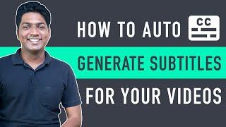 How To Generate Subtitle for Any Video | In just 3 steps