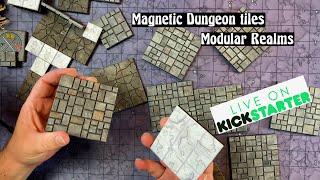 Magnetic dungeon tiles... New Kickstarter from Modular Realms