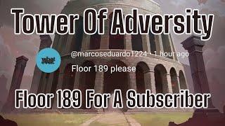 Tower Of Adversity Floors 189 (For A Subscriber) Black Clover M