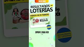 Resultado Lotería de Boyacá del 8 de Febrero 2025 #shorts #resultado #chance #loteríadeboyacá