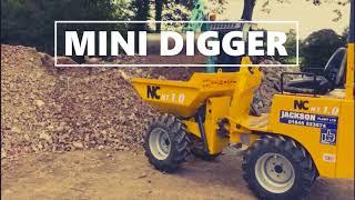 Jackson Plant Ltd mini digger and skip tip dumper