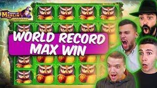 POWER OF MERLIN MAX WIN: Top 6 World Record Wins (Roshtein, Ayezee, Classybeef)