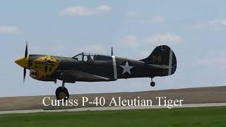 Warbirds Take Off - Relax and enjoy the airplanes   F4F, P-40, P51, F4U-4