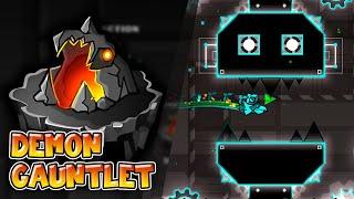 “Demon Gauntlet” Complete (All Coins) – Geometry Dash