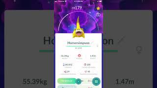 I got Homer Simpson in Pokémon go #mystic7 #liftingandzombies