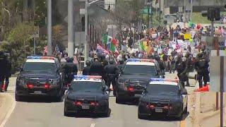 Live: 'No Kings' protesters rally in LA