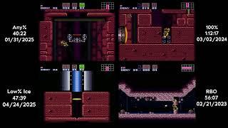 Super Metroid - No Major Glitch World Records by ShinyZeni - 4/4 Comparison