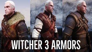 Witcher 3 Armors in Skyrim | Skyrim Mod: TW3 Armor - Geralt of Rivia | Armor Mods