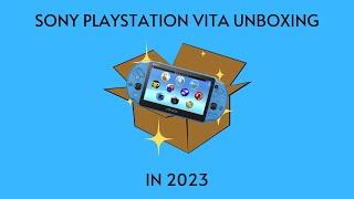 Sony PlayStation Vita Unboxing in 2023 Aqua Blue 2000 Model from Japan