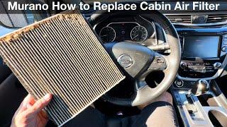 2015 - 2022 Nissan Murano How to replace cabin air filter