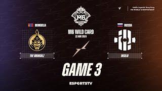 The MongolZ vs Insilio GAME 3 M6 World Championship Wild Card Stage | INS vs MNZ ESPORTSTV