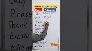 Basic vs Advanced English | BAND 9 IELTS Vocabulary | IELTS Speaking and Writing Vocabulary #ielts