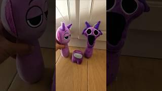 Horror Sprunki Durple scared Durple's son Among Us ️ #plush #plushies #sprunki