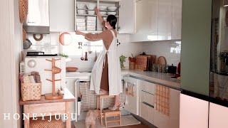 kitchen organization ideas small spaces / Clean with me