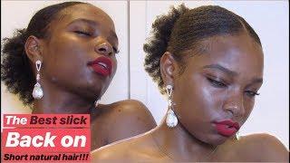 The Best Slick Back Puff On Short Natural Hair! Super Easy NO WEAVE // ToshiHamilton