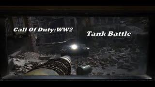 Call Of Duty WW2. Sherman Tank Fight. PC games