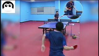 【table tennis】Zhang Jike's sparring session with his students，Many brilliant shots！！