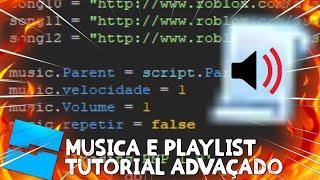 COMO COLOCAR MUSICA E PLAYLIST NO SEU JOGO NO ROBLOX STUDIO