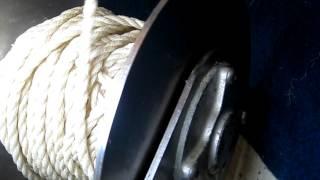 Savwinch boat winch in action.AVI