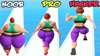 NOOB vs PRO vs HACKER in Fat 2 Fit!