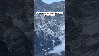 Avalanche on west face of Dhaulagiri #himalayas #shorts #8000ers #avalanche #dhaulagiri #mountains
