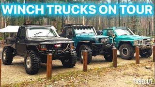 Winch trucks on tour! Kings birthday weekend.