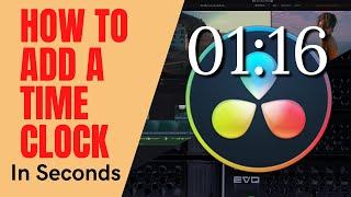 Davinci Resolve - How To Add a Time Clock