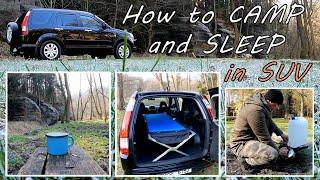 How to CAMP and SLEEP in Honda CR-V (comfortably)