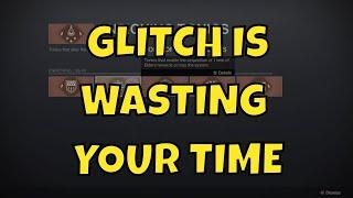 YOU ARE WASTING TIME & TONICS BECAUSE THEY ARE WRONG Glitch