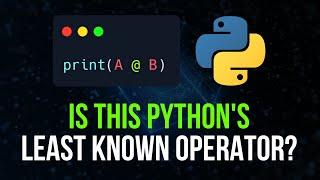 Python's @ Operator: The Key to Better Readability in Matrix Operations