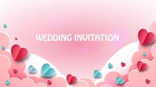 Latest Wedding Text Invitation Video | Link In Description