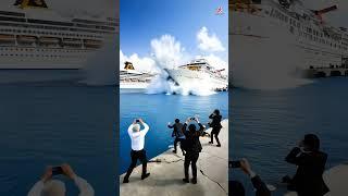 Two Cruise Ships Collide Near the Harbor Entrance