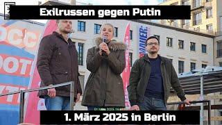 Exil Russen Friedensdemo Berlin 1.3.25 @BerlinBerlin