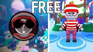 How To Get ??? Badge And Waldo Or HeWhoCannotBeFound Skin On Roblox DropBlox! (Jax Roblox)