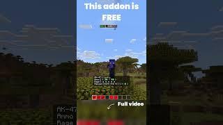 Free 3D Gun Addon (Minecraft Bedrock)  #minecraft #gaming  #addon #addons