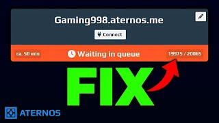 How to FIX Aternos Waiting in Queue | 100% Working