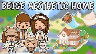 Beige Aesthetic 🪴 Big Family Home  Toca Boca House Ideas  TOCA GIRLZ