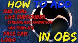 How to Add Sub Goal, LIVE Subscribers, Streamlabs in OBS