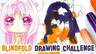 Blindfold Drawing Challenge | Zeichnen mit verbundenen Augen