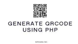 Generate QRcode in PHP 2019 Easiest way