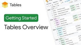 Getting started with Tables