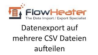 MySQL Datenexport in mehrere CSV Dateien splitten