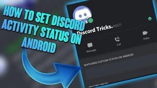 How To Add Discord Custom Playing Status on Android (Tutorial)