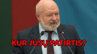 Gentvilas priekaištauja Motuzui, "KUR JŪSŲ KAIP DIPLOMATO PATIRTIS?" 