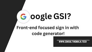 Login / Signup / SignIn with Google GSI | OAuth2.0