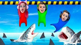 LA FAMILINK vs TIBURONES EN GANG BEASTS!!!