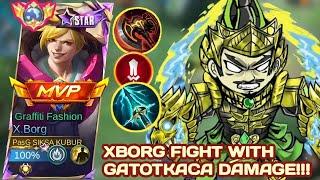 X.BORG BRUTAL FIGHT WITH GATOT SUBROTO DAMAGE‼️- BEST BUILD XBORG 2024