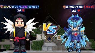 GOODVIN BG VS KIRICH BG in blockman go bed wars  FUNNY MOMENTS