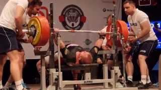 Adam Mamola (USA) 2.att.: 312,5 kg - 2015 IPF World Men's Bench Press Championships