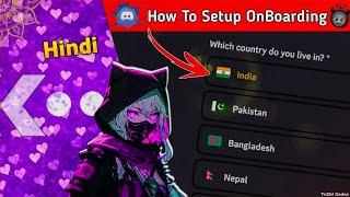 Try This New ONBOARDING Feature On Your Discord Server | Hindi